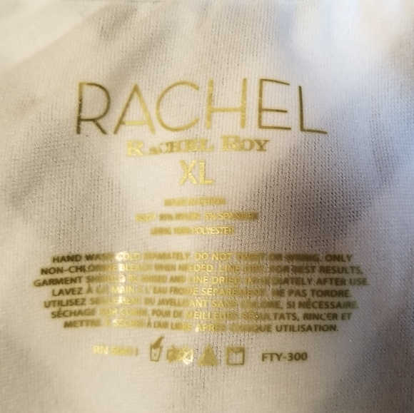 Rachel Roy NWT Back & White Striped Bathing Suit Size XL - Picture 6 of 7